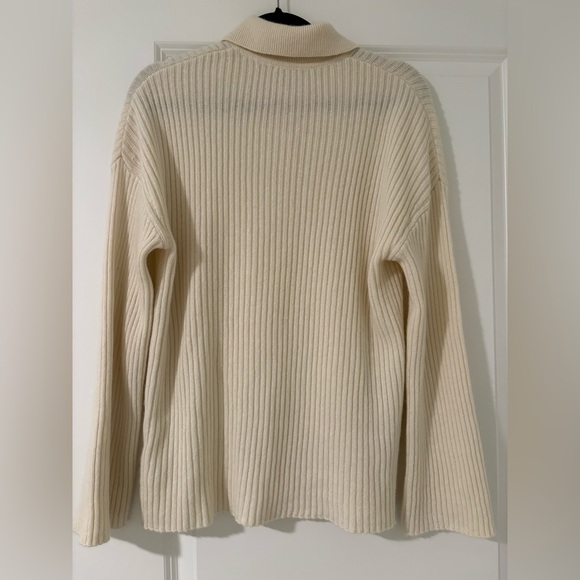 Reformation Cream Ribbed Cardigan - Picture 2 of 3